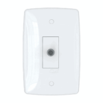 Tomada antena coaxial com placa branca Blux Finesse 150959