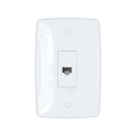 Tomada RJ45 com placa branca Blux Finesse 150940