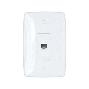 Tomada RJ45 com placa branca Blux Finesse 150940