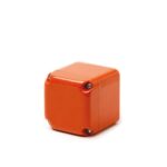 Caixa para botoeira cega laranja Patola cb-001 lar fech 79x79x81mm ABS comando industrial