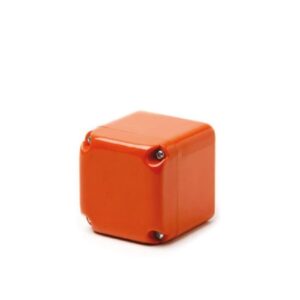 Caixa para botoeira cega laranja Patola cb-001 lar fech 79x79x81mm ABS comando industrial