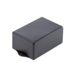 Caixa de montagem com aba preta Patola pb-112 te 54x85x123mm ABS fixação parede