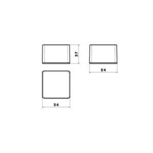 Caixa de montagem ABS Patola pb-061 pt 27x51x61mm