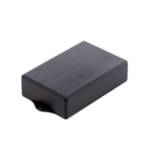 Caixa de montagem ABS preta Patola Pb-114/2 36x97x147mm