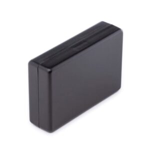 Caixa de montagem ABS preta Patola pb-603 33x81x121mm