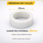 Kit 500 Calços 29mm Para Rolamento 608 Diversos Ventiladores - Imagem 2
