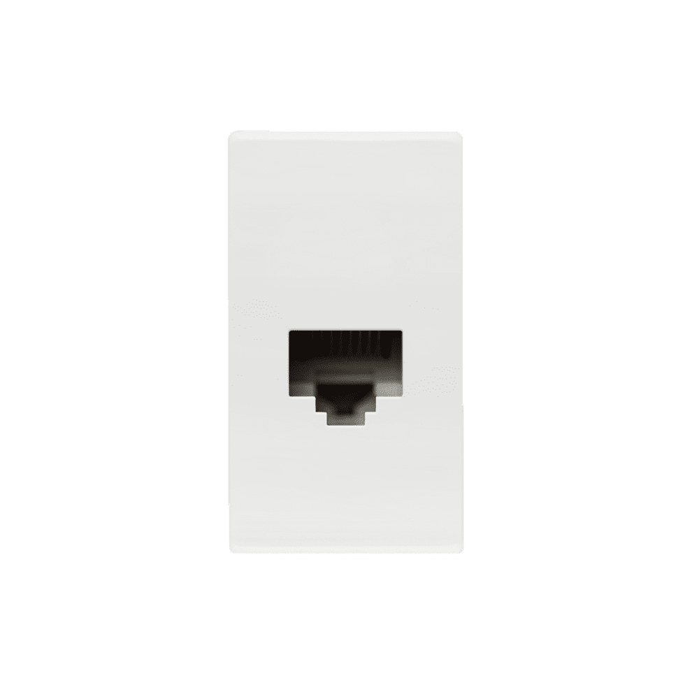 273003_1.png Módulo Tomada Rede RJ45 Cat5e Iriel Ilus Branca - Imagem 1
