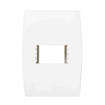 Placa 1 Módulo 4x2 com Suporte Iriel Ilus Branca