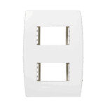 Placa 2 Módulos Separados 4x2 com Suporte Iriel Ilus Branca