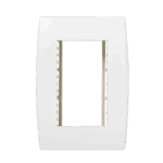 Placa 3 Módulos 4x2 com Suporte Iriel Ilus Branca