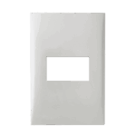 Placa 1 Módulo 4x2 com Suporte Iriel Imperia Branca