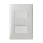 Conjunto 2 Interruptores Simples 4x2 Iriel Imperia Branca