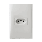 Tomada 2P+T 10A 4x2 com Placa Iriel Imperia Branca