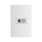 Tomada Rede RJ45 Cat5e 4x2 com Placa Iriel Atria Branca