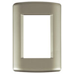 Placa 3 Módulos 4x2 com Suporte Iriel Talari Dourada