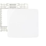 Placa Cega 4x4 com Suporte Margirius B3 Branca