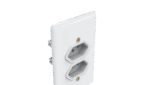 Tomada Dupla 2P+T 10A 4x2 com Placa Enerbras Artis Branca - Imagem 4