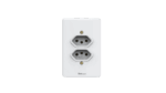 Tomada Dupla 2P+T 20A 4x2 com Placa Enerbras Artis Branca