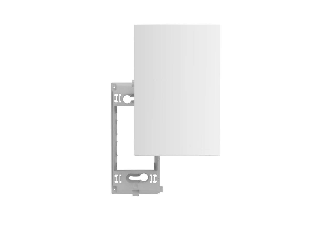 05039.0400.42.png Placa Cega 4x2 com Suporte Iriel Atria Branca - Imagem 1