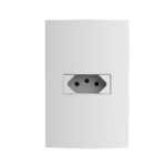 Tomada 2P+T 10A 4x2 com Placa Iriel Atria Branca