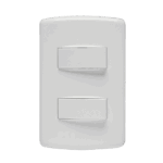 Conjunto Interruptor Simples + Paralelo 10A 4x2 Iriel Duale Up Branca