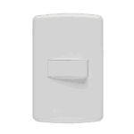 Interruptor Simples 10A 4x2 com Placa Iriel Duale Up Branca