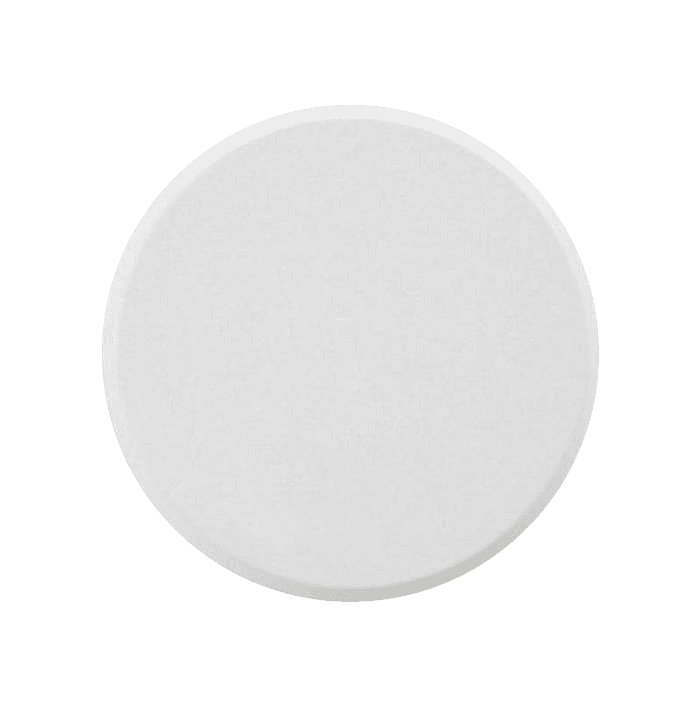 3600.png Placa Redonda Cega 3x3 Iriel Duale Up Branca - Imagem 1