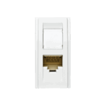 Módulo Tomada Rede RJ45 Cat5e Iriel Duale Up Branca
