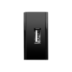 Módulo Tomada Carregador USB 2.1A Bivolt Iriel Bravac Preta