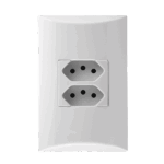 Tomada Duale Up Lex 2P+T 20A 4x2 com Placa Iriel Brava Branca