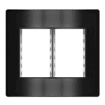 Placa 6 Módulos 4x4 Iriel Revita Carbono metálico