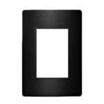 Placa 3 Módulos 4x2 Iriel Revita Carbono metálico