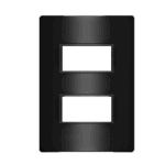 Placa 2 Módulos Separados 4x2 Iriel Revita Carbono metálico