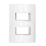 Placa 2 Módulos Separados 4x2 Iriel Revita Branca