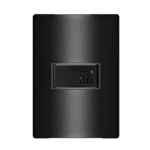 Cigarra Eletrônica Bivolt 4x2 com Placa Iriel Revita Carbono metálico
