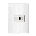 Tomada Rede RJ45 Cat5e 4x2 com Placa Iriel Revita Branca