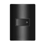 Pulsador Campainha 10A 4x2 com Placa Iriel Revita Carbono metálico