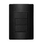 Conjunto 3 Interruptores Paralelo 10A 4x2 Iriel Revita Carbono metálico