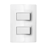Conjunto Interruptor Simples + Paralelo 10A 4x2 Iriel Revita Branca