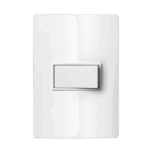 Interruptor Simples 10A 4x2 com Placa Iriel Revita Branca