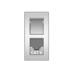 Módulo Tomada Rede RJ45 Cat5e Iriel Revita Concreto