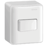 Conjunto Sobrepor 1 Interruptor Simples Simon 19 Branca