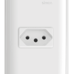 Tomada 2P+T 10A com Placa Simon 19 Branca