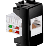 Módulo Tomada Rede RJ45 Cat6 Simon 19/20 Negro piano
