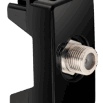 Módulo Tomada Coaxial TV 75 Ohms Simon 19/20 Negro piano