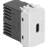 Módulo Carregador USB Tipo C 2.1A Bivolt Simon 19/20 Branca