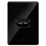 Tomada 2P+T 20A com Placa Simon 20 Negro piano