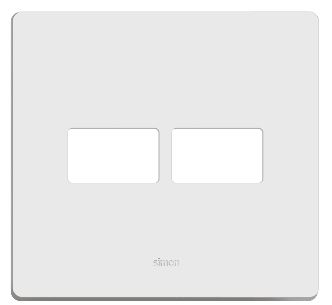 placa-4-x-4-c-suporte-2-postos-branco-simon-20-20911-50-7899191916480.png Placa 2 Postos com Suporte 4x4 Simon 20 Branca - Imagem 1