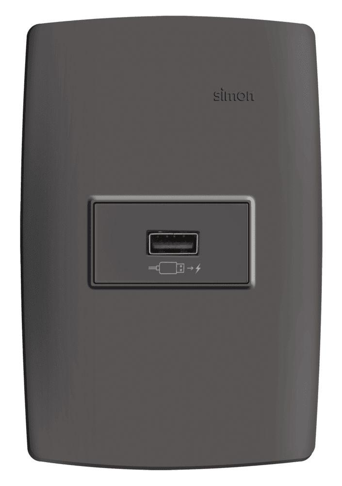 conjunto-carregador-usb-2.1a-turbo-charge-bivolt-c-placasuporte-grafite-simon-30-30963-38-7899191919559.png Tomada Carregador USB 2.1A Turbo Charge Bivolt com Placa Simon 30 Grafite - Imagem 1