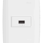 Tomada Carregador USB 2.1A Turbo Charge Bivolt com Placa Simon 30 Branca